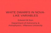 WHITE DWARFS IN NOVA-LIKE VARIABLES