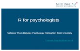 R for psychologists