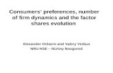 Consumers’ preferences, number of firm dynamics and the factor shares evolution
