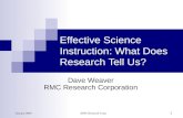 Effective Science Instruction: What Does Research Tell Us?