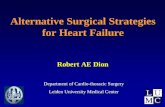 End-Stage Heart Failure:  Surgical Options