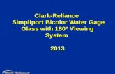 Clark-Reliance   Simpliport Bicolor Water Gage Glass with 180 º Viewing System 2013