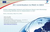 EC contribution to R&D in GEO