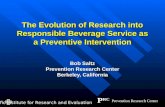 The Evolution of Research into Responsible Beverage Service as a Preventive Intervention