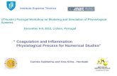 “ Coagulation and Inflammation               Physiological Process for Numerical Studies”