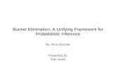 Bucket Elimination: A Unifying Framework for Probabilistic Inference