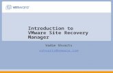 Introduction to  VMware Site Recovery Manager