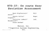 RTO-37: En route User Deviation Assessment