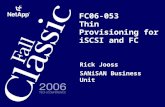 FC06-053 Thin Provisioning for iSCSI and FC