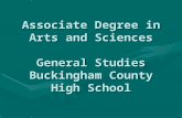 Associate Degree in Arts and Sciences General Studies Buckingham County High School
