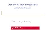 Iron based high temperature superconductors