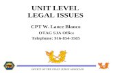 UNIT LEVEL  LEGAL ISSUES