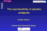 The reproducibility of placebo analgesia.