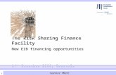 The Risk Sharing Finance Facility  New EIB financing opportunities 14 th  December 2006, Brussels