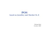POS based on Jurafsky and Martin Ch. 8