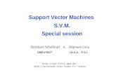 Support Vector Machines  S.V.M. Special session
