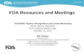 FDA Resources and Meetings