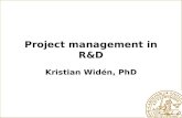Project management in R&D