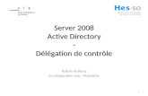 Server 2008 Active Directory - Délégation de contrôle