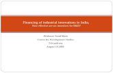 Financing of industrial innovations in India,  How effective are tax incentives for R&D?