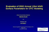 Evaluation of 2002 Annual 12km MM5 Surface Parameters for OTC Modeling