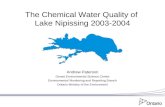 The Chemical Water Quality of  Lake Nipissing 2003-2004