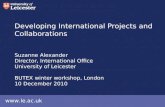 Developing International Projects and Collaborations