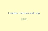 Lambda Calculus and Lisp