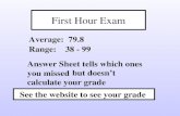 First Hour Exam