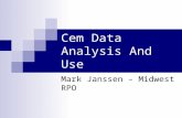 Cem Data Analysis And Use