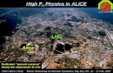 High P T  Physics in ALICE