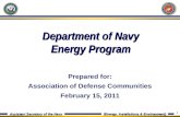 Department of Navy Energy Program