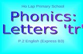 Phonics:  Letters 'tr'