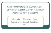 The Affordable Care Act—What Health Care Reform Means for Seniors