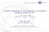 Eleventh Meeting of the Regional Interagency Working Group on ICT 25 February 2008