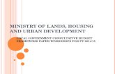 MINISTRY OF LANDS, HOUSING AND URBAN DEVELOPMENT