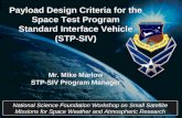 Payload Design Criteria for the Space Test Program Standard Interface Vehicle (STP-SIV)