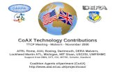CoAX Technology Contributions TTCP Meeting - Malvern - November 2000