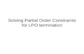 Solving Partial Order Constraints for LPO termination