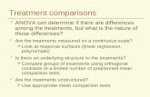 Treatment comparisons