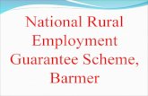 National Rural Employment Guarantee Scheme,  Barmer