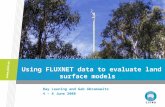 Using FLUXNET data to evaluate land surface models