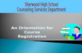 An Orientation for Course Registration