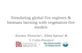 Simulating global fire regimes & biomass burning with vegetation-fire models