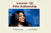 Lesson  12: Film Authorship