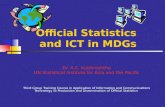 Official Statistics  and ICT in MDGs