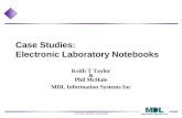 Case Studies: Electronic Laboratory Notebooks