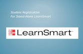 Student Registration  For Stand-Alone LearnSmart