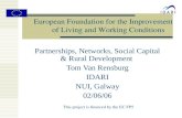 Partnerships, Networks, Social Capital & Rural Development  Tom Van Rensburg IDARI NUI, Galway