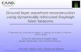 Ground layer wavefront reconstruction using dynamically refocused Rayleigh laser beacons